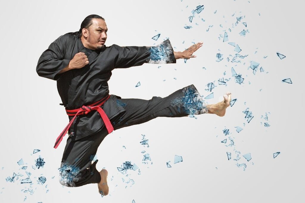 Jumping moves in wing Chun 