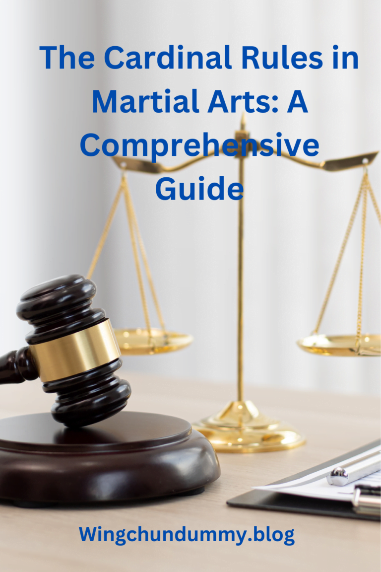 The Cardinal Rules in Martial Arts: A Comprehensive Guide