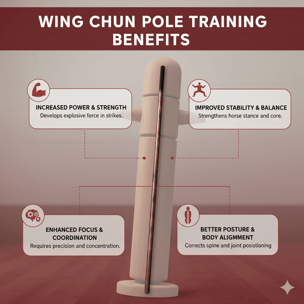 Explore the significance of bamboo striking poles in Wing Chun training. Learn how these essential tools enhance striking techniques, improve physical conditioning, and embody the philosophical aspects of the art. Discover effective drills and guidelines for selecting the right pole to match your skill level and training goals, ensuring a comprehensive approach to mastering Wing Chun.