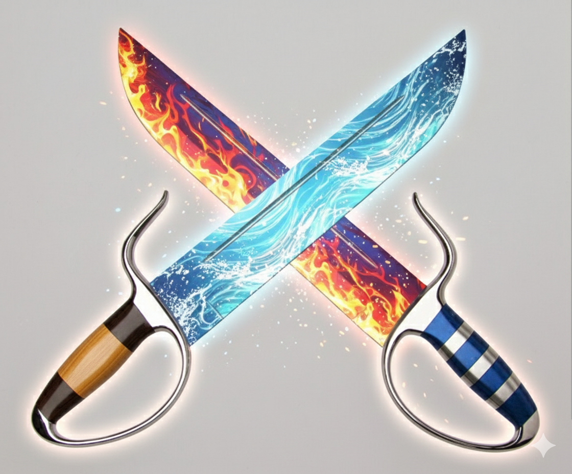 Wing Chun butterfly swords for conditioning forearms