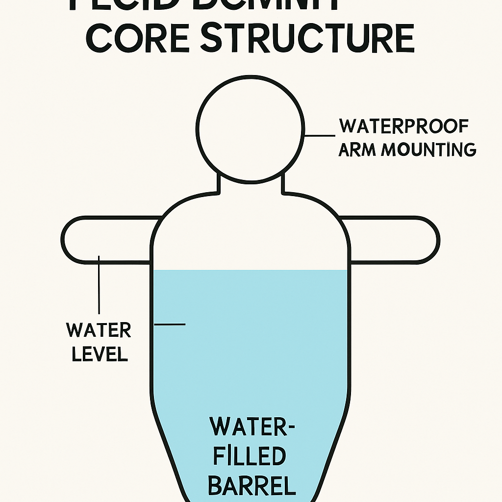 The Fluid Mook Yan Jong: Building a Water-Filled Barrel Dummy for Adaptive Training - Fluid Dummy Infographic
