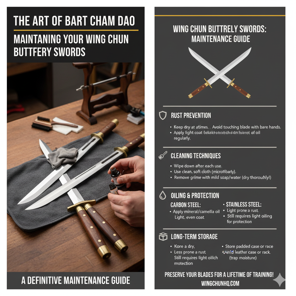 Butterfly swords maintenance