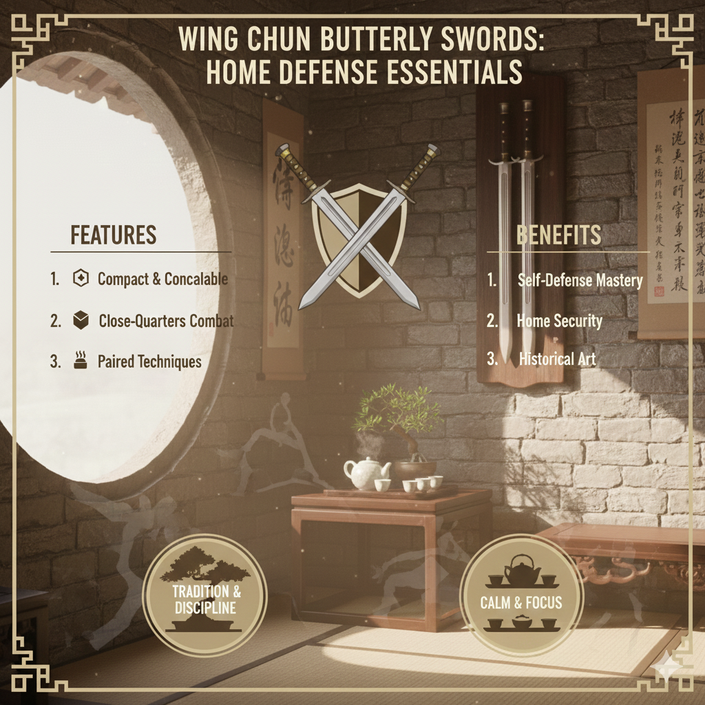 Wing chun butterfly swords for home defense
