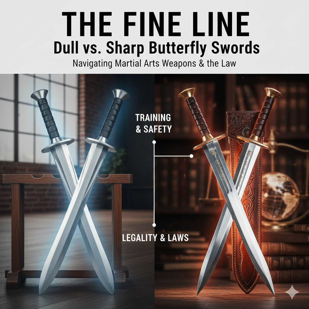 The Fine Line: Dull vs. Sharp Butterfly Swords for Training Legality and Safety