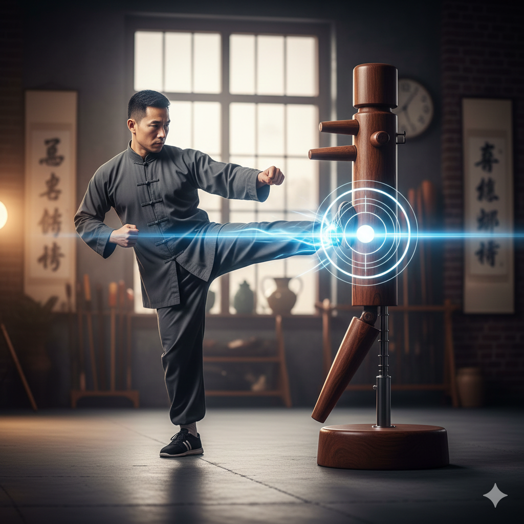 Title: The Foundation of Force: Choosing the Best Wing Chun Dummy for Kicking Techniques Meta Description: Unlock the secrets to powerful Wing Chun kicks. This guide details the best Mook Yan Jong designs, focusing on leg angle, mounting, and stability for effective low-line training. Tags: Wing Chun,Wooden Dummy,Mook Yan Jong,Kicking Techniques,Footwork,Low Kicks,Free-Standing Dummy,Wall-Mounted Dummy,Leg Angle,Martial Arts,Training,Structure,Stability Key phrase : Best Wing Chun Dummy for Kicking