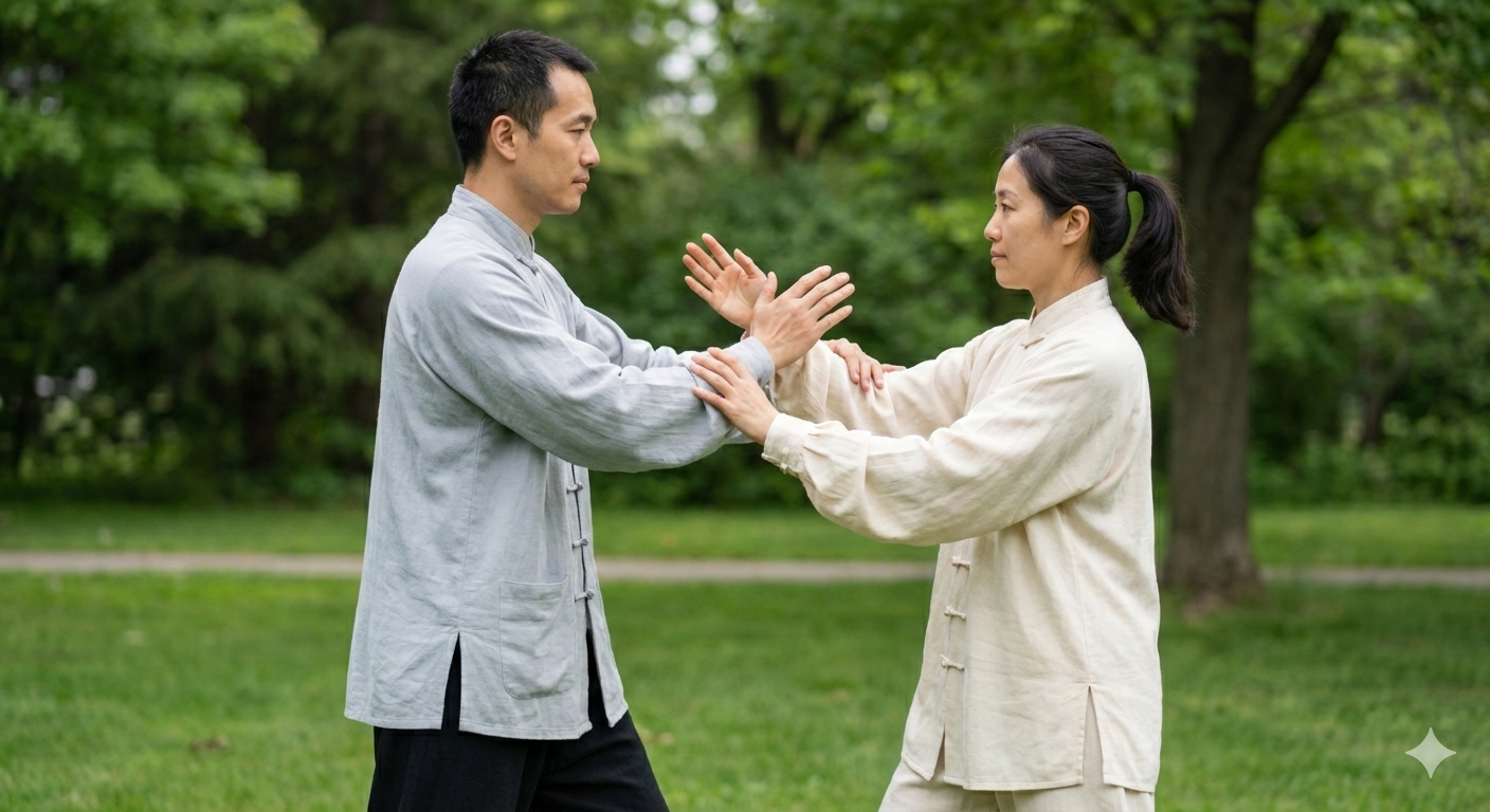 Wing Chun Dummy vs Tai Chi