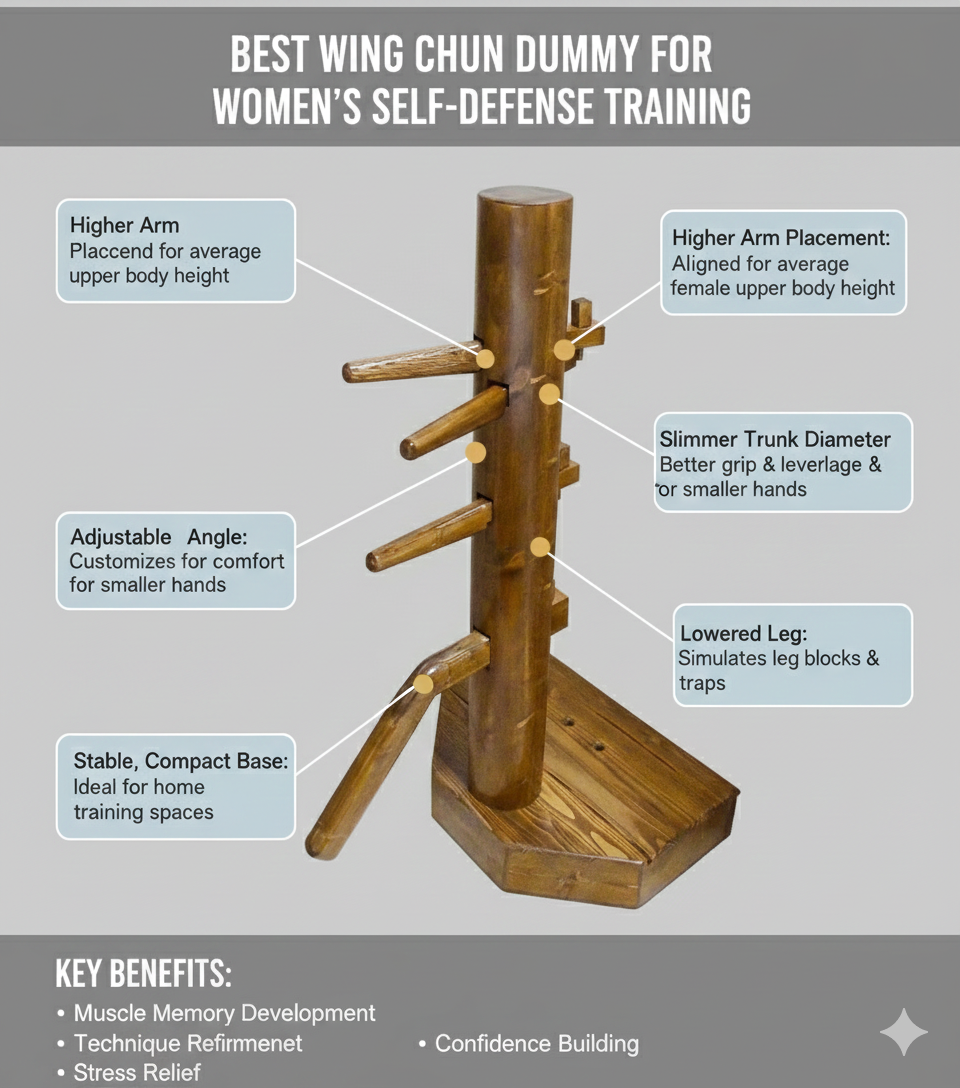 Best wing chun dummy for women's self-defense training