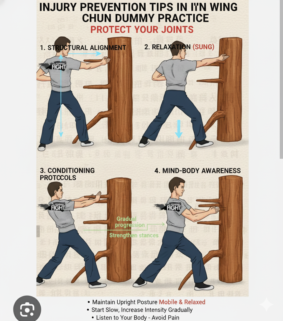 Injury Prevention Tips in Wing Chun Dummy Practice: