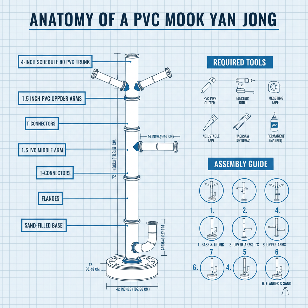  How to build a Wing Chun dummy from PVC pipe
