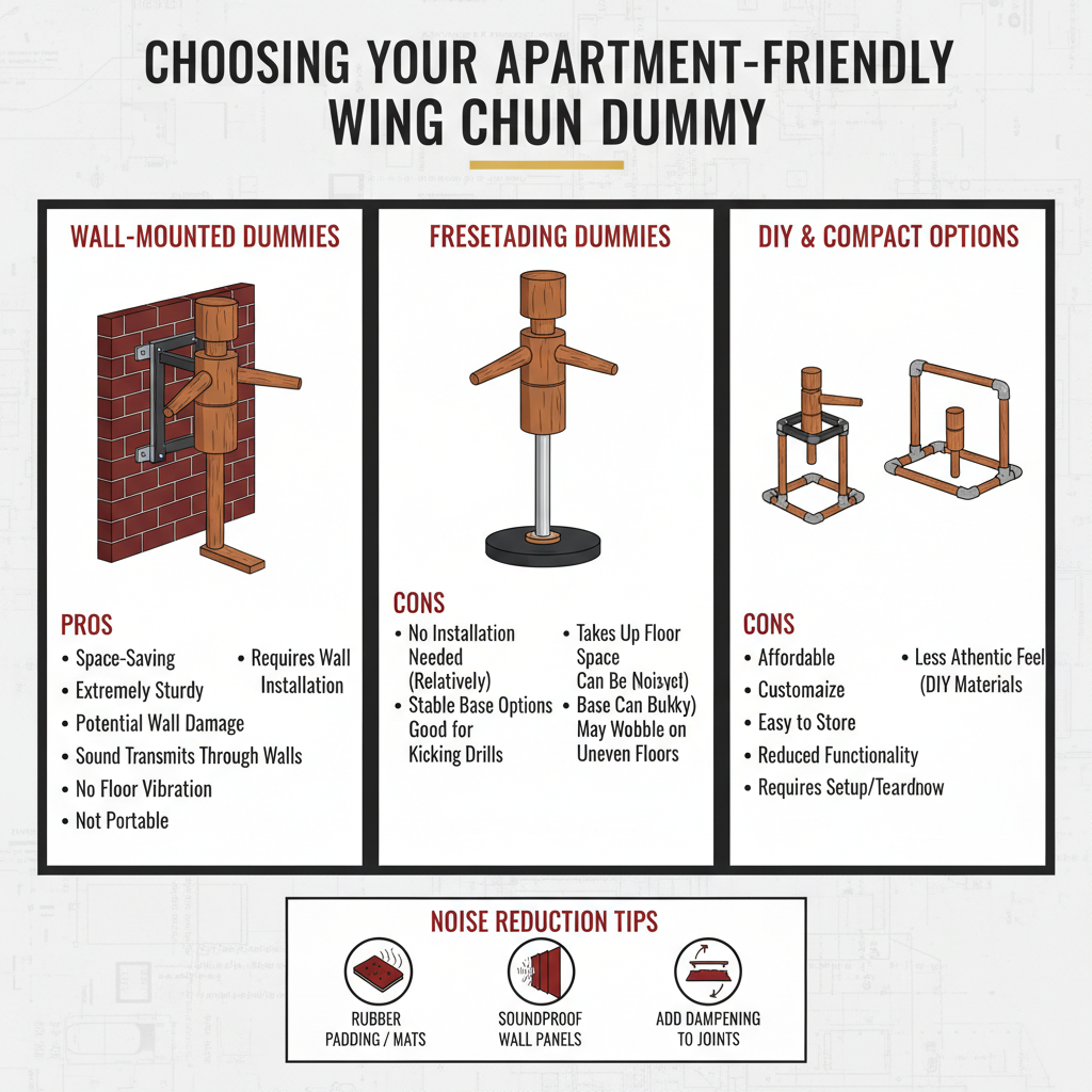  Wing Chun dummy blueprints for small apartments