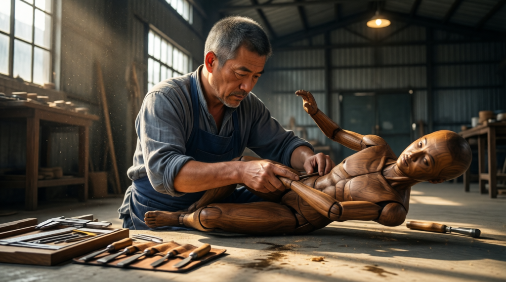 Precision Mortise Engineering: Eliminating Joint Rebound in Traditional Martial Arts Dummy Construction
