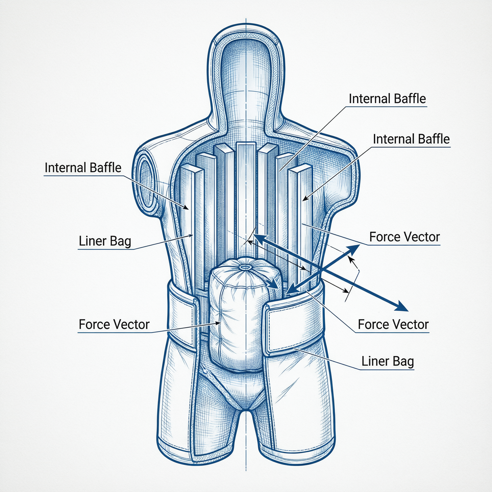  Filling a wrestling dummy for realistic weight