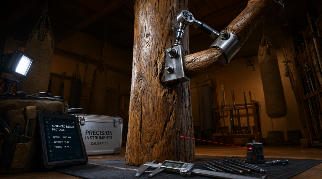 Advanced Repair Protocol for Wooden Martial Arts Posts