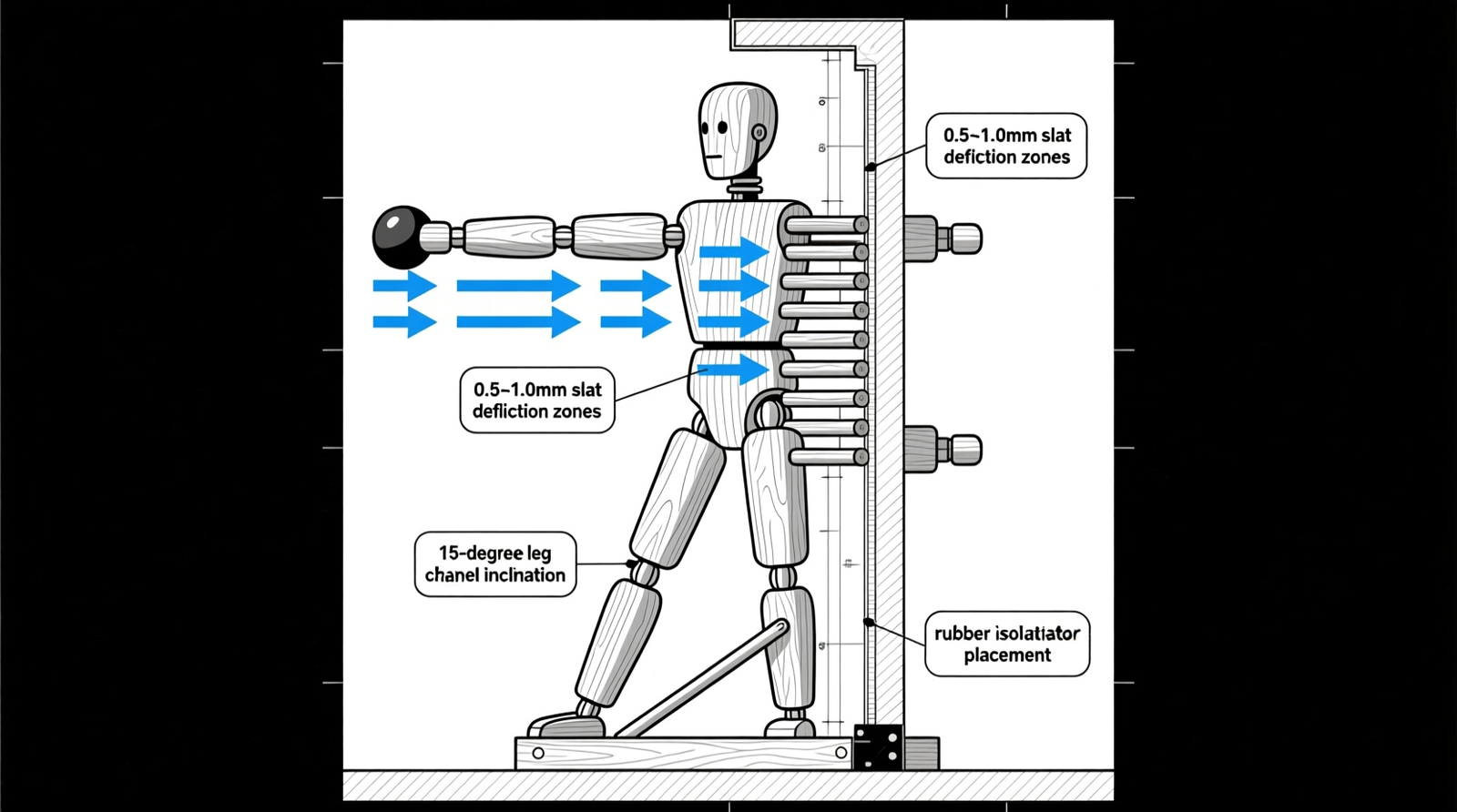 The concept of Alive Energy in a wooden dummy
