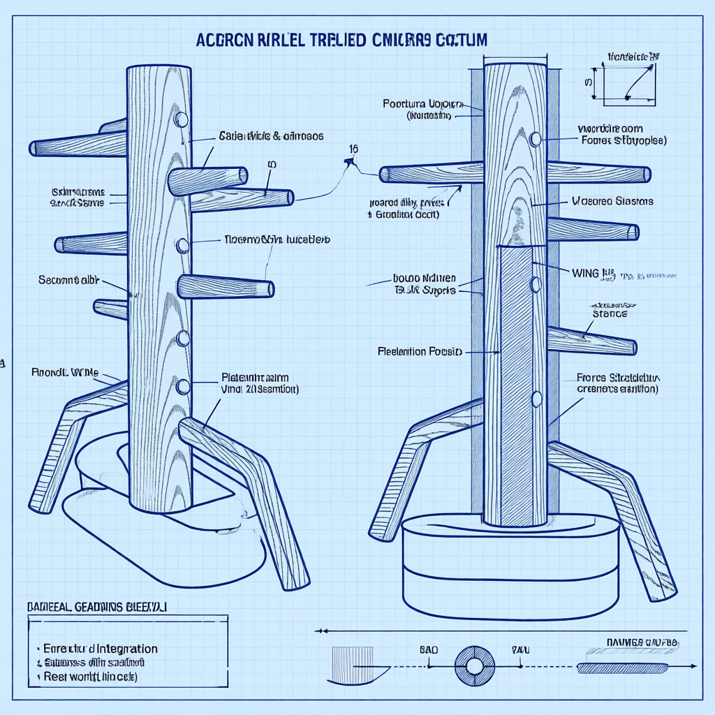 DIY Wing Chun dummy from a log